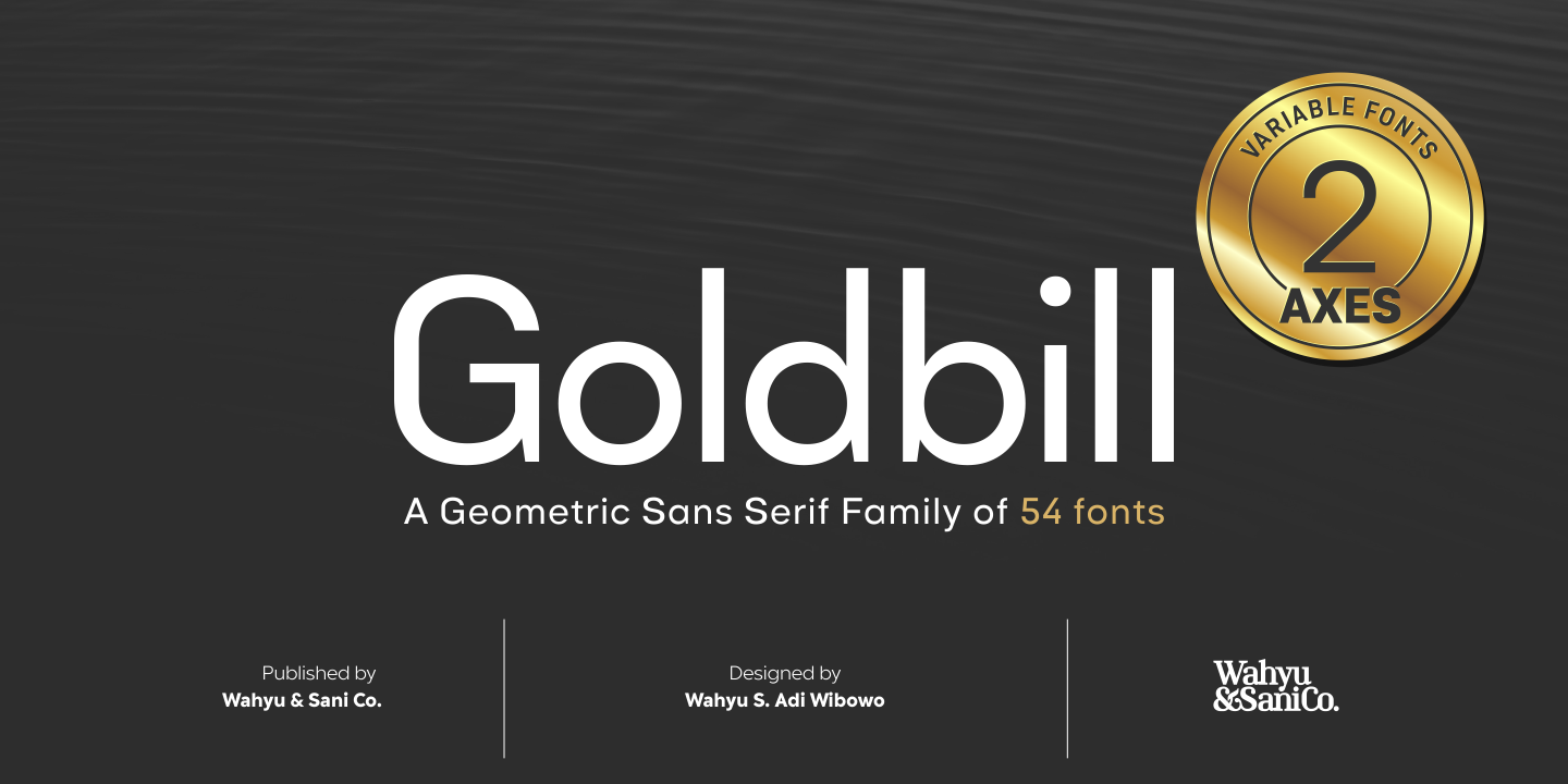 Пример шрифта Goldbill Extra Light